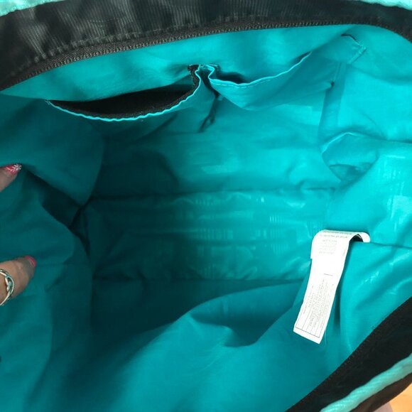 OAKLEY Black & Turquoise Athletic Gym Tote Shoulder Bag - Picture 10 of 16